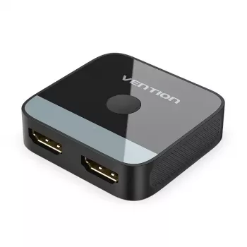 Przełącznik HDMI 2-portowy dwukierunkowy 4K Vention AKOB0 — 3 porty HDMI, 3840×2160@60Hz, ABS, Plug and Play