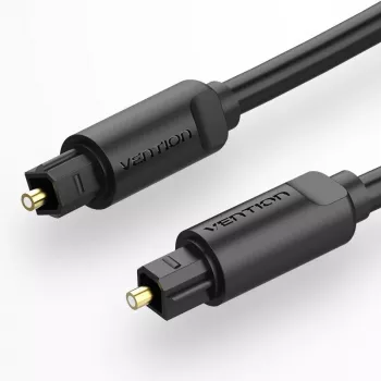 Kabel optyczny audio Vention 2M czarny TOSLINK męski na męski
