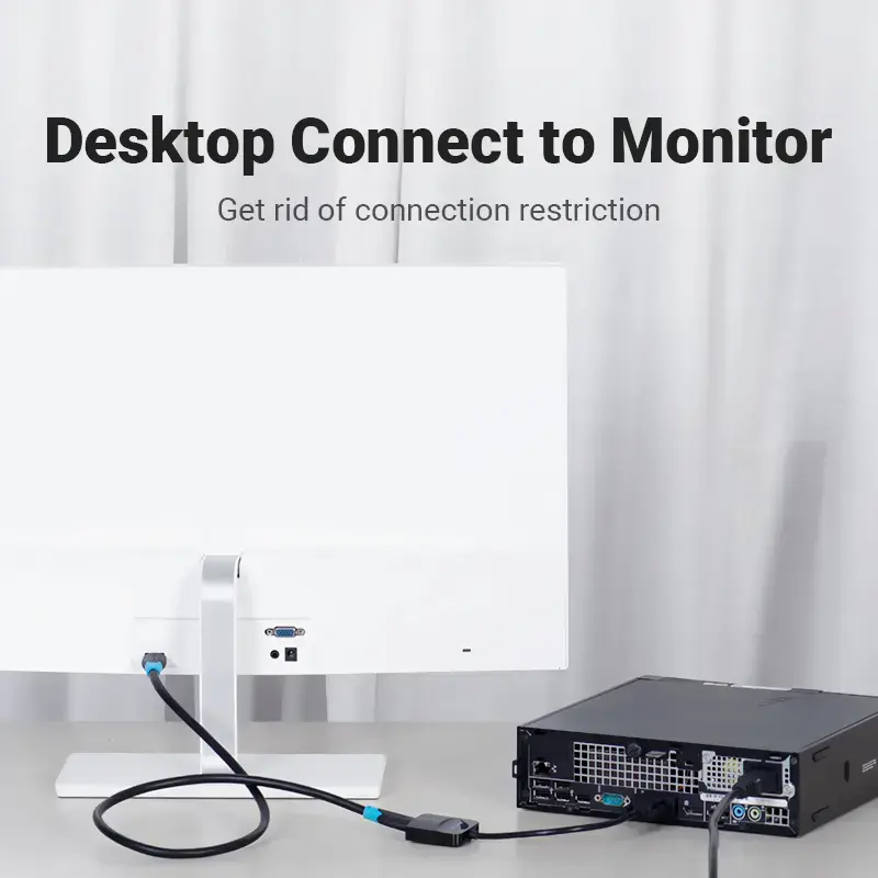 Konwerter VGA na HDMI Vention 0,15 M czarny VGA HDMI Micro USB Audio