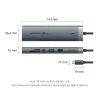 Stacja dokująca Vention 9-w-1 USB-C TGVHB — RJ-45, HDMI 4K@60Hz, USB 3.2 Gen1, SD/MicroSD, 1x USB-C