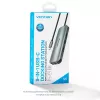 Stacja dokująca Vention wielofunkcyjna USB-C do HDMI USB3.0x3 RJ45 SD TF TRRS 3,5 mm PD 0,15 M szara stop aluminium