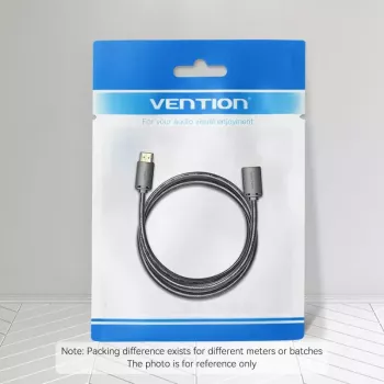 Kabel HDMI Vention AHCBF 1 m, wtyk HDMI-A męski do gniazda HDMI-A żeńskiego, 18 Gbit/s, 4K, czarny