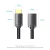 Kabel HDMI Vention AHCBF 1 m, wtyk HDMI-A męski do gniazda HDMI-A żeńskiego, 18 Gbit/s, 4K, czarny
