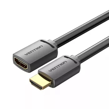 Kabel HDMI Vention AHCBF 1 m, wtyk HDMI-A męski do gniazda HDMI-A żeńskiego, 18 Gbit/s, 4K, czarny