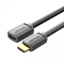 Kabel HDMI Vention AHCBF 1 m, wtyk HDMI-A męski do gniazda HDMI-A żeńskiego, 18 Gbit/s, 4K, czarny