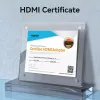 Kabel HDMI Vention HDMI-A męski na HDMI-A żeński 2 m, HDMI 2.0 18 Gbit/s, 4K, pozłacane złącza, czarny