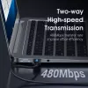 Kabel USB 2.0 A–A Vention 2 m, czarny PVC, USB A na USB A, 0,48 Gbit/s
