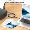 Kabel USB 2.0 A męski na B męski 3 m — Vention — czarny PVC, 480 Mbps, 2 A
