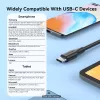 Kabel Vention USB 2.0 Męski A na Męski C 3A 0,25 m Czarny