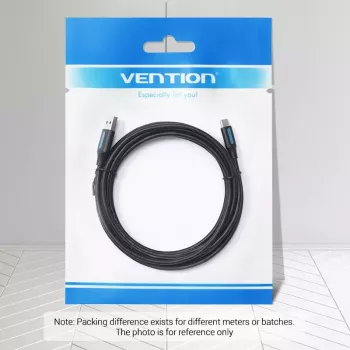 Kabel Vention USB 2.0 A Męski na C Męski 3A 0,5M Czarny