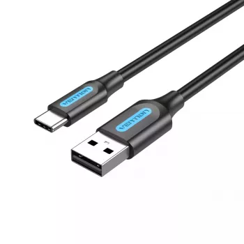 Kabel Vention USB 2.0 A Męski na C Męski 3A 0,5M Czarny