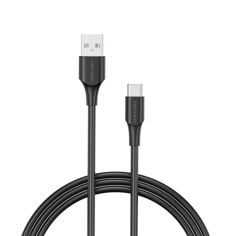 Vention USB 2.0 A Męski na C Męski Kabel 3A 0,5M Czarny