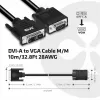 Kabel DVI-A do VGA M/M CLUB3D CAC-1243 3 m 28 AWG Czarny