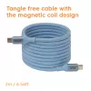 Kabel CLUB3D USB-C® z cewką magnetyczną 240 W PD3.1 niebieski 2 m / 6,56 ft szybkie ładowanie