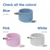 Kabel CLUB3D USB-C® z cewką magnetyczną 240 W PD3.1 niebieski 2 m / 6,56 ft szybkie ładowanie