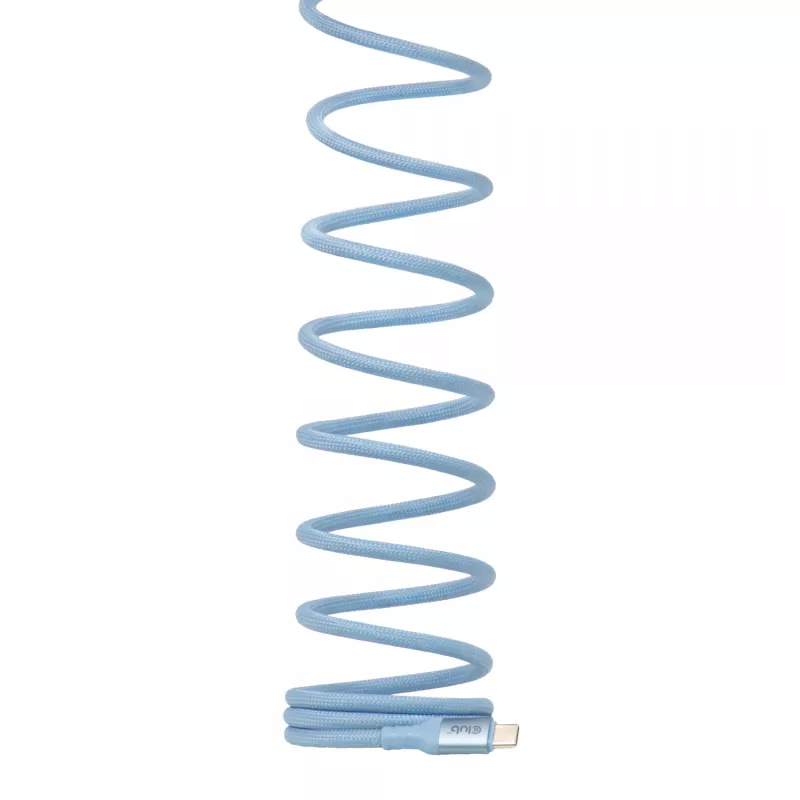 Kabel CLUB3D USB-C® z cewką magnetyczną 240 W PD3.1 niebieski 2 m / 6,56 ft szybkie ładowanie