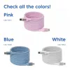 CLUB3D Kabel USB-C zwijany magnetycznie 240W różowy 2m USB 2.0