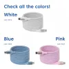 Kabel USB-C z cewką magnetyczną Club 3D CAC-3032 — biały, konstrukcja z cewką magnetyczną do ładowania i przesyłania danych
