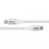 Kabel USB-C z cewką magnetyczną Club 3D CAC-3032 — biały, konstrukcja z cewką magnetyczną do ładowania i przesyłania danych