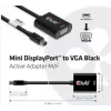 CLUB3D MiniDisplayPort™ na VGA, czarny adapter aktywny M/F