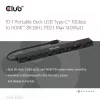 CLUB3D 10-1 Przenośna stacja dokująca USB Type-C® 10 Gb/s na HDMI™ 8K30Hz PD3.1 maks. 140 W