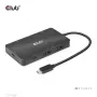 CLUB3D USB Gen2 Type-C do Dual DisplayPort 4k60Hz 7-w-1 HUB