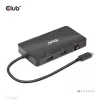 CLUB3D USB Gen2 Type-C do Dual DisplayPort 4k60Hz 7-w-1 HUB