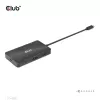 CLUB3D USB Gen2 Type-C do Dual DisplayPort 4k60Hz 7-w-1 HUB