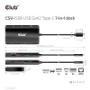 CLUB3D USB Gen2 Type-C do Dual DisplayPort 4k60Hz 7-w-1 HUB