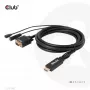CLUB3D Kabel HDMI do VGA M/M 2m/6,56ft 28AWG