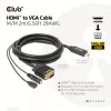 CLUB3D Kabel HDMI do VGA M/M 2m/6,56ft 28AWG