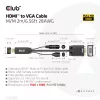 CLUB3D Kabel HDMI do VGA M/M 2m/6,56ft 28AWG