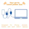 CLUB3D 2-Pack USB C Charger 30 Watt Whit, Indoor, AC, niebieski