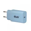 CLUB3D 2-Pack USB C Charger 30 Watt Whit, Indoor, AC, niebieski