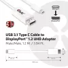 CLUB3D USB 3.1 Type C kabel to DisplayPort 1.2 UHD Adapter