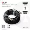 CLUB3D kabel hybrydowy AOC HDMI™ 8K60Hz/4K120Hz 30 m / 98,42 stopy, 30 m, HDMI Typ A (Standard), HDMI Typ A (Standard), 48 Gbit/s, Czarny