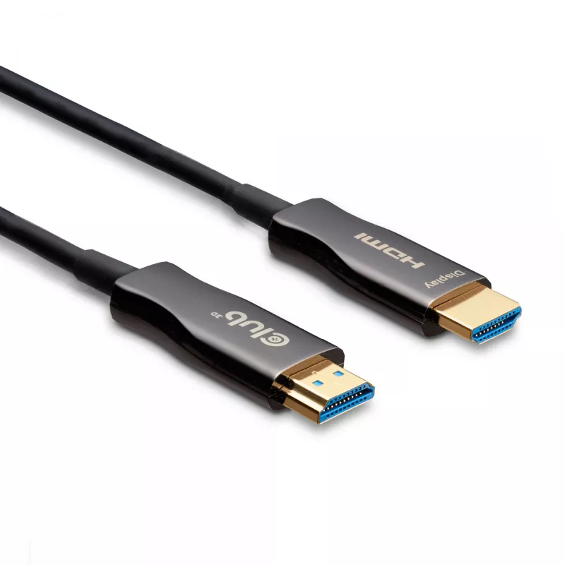 CLUB3D kabel hybrydowy AOC HDMI™ 8K60Hz/4K120Hz 30 m / 98,42 stopy, 30 m, HDMI Typ A (Standard), HDMI Typ A (Standard), 48 Gbit/s, Czarny