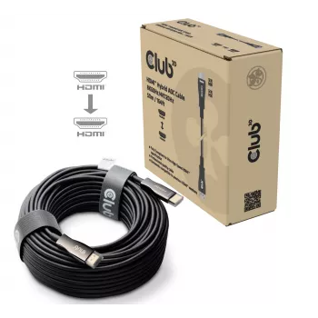 Club 3D HDMI Hybrid AOC kabel 8K60Hz / 4K120Hz 50 m, HDMI Type A Męski–Męski