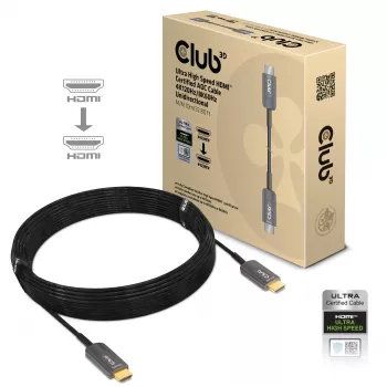 CLUB3D Ultra High Speed HDMI™ Certyfikowany kabel AOC 4K120Hz/8K60Hz Jednokierunkowy M/M 10m/32.80ft