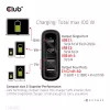 CLUB3D Travel Charger 100W technologia GaN, cztery porty USB Type-A (2x) i Type-C (2x), obsługa Power Delivery (PD) 3.0