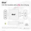CLUB3D Travel Charger 100W technologia GaN, cztery porty USB Type-A (2x) i Type-C (2x), obsługa Power Delivery (PD) 3.0