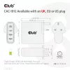 CLUB3D Travel Charger 100W technologia GaN, cztery porty USB Type-A (2x) i Type-C (2x), obsługa Power Delivery (PD) 3.0