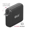 CLUB3D Travel Charger 100W technologia GaN, cztery porty USB Type-A (2x) i Type-C (2x), obsługa Power Delivery (PD) 3.0