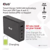 CLUB3D Ładowarka podróżna 132W, technologia GaN, cztery porty USB Type-A i -C, obsługa Power Delivery (PD) 3.0
