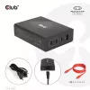 CLUB3D Ładowarka podróżna 132W, technologia GaN, cztery porty USB Type-A i -C, obsługa Power Delivery (PD) 3.0