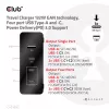 CLUB3D Ładowarka podróżna 132W, technologia GaN, cztery porty USB Type-A i -C, obsługa Power Delivery (PD) 3.0