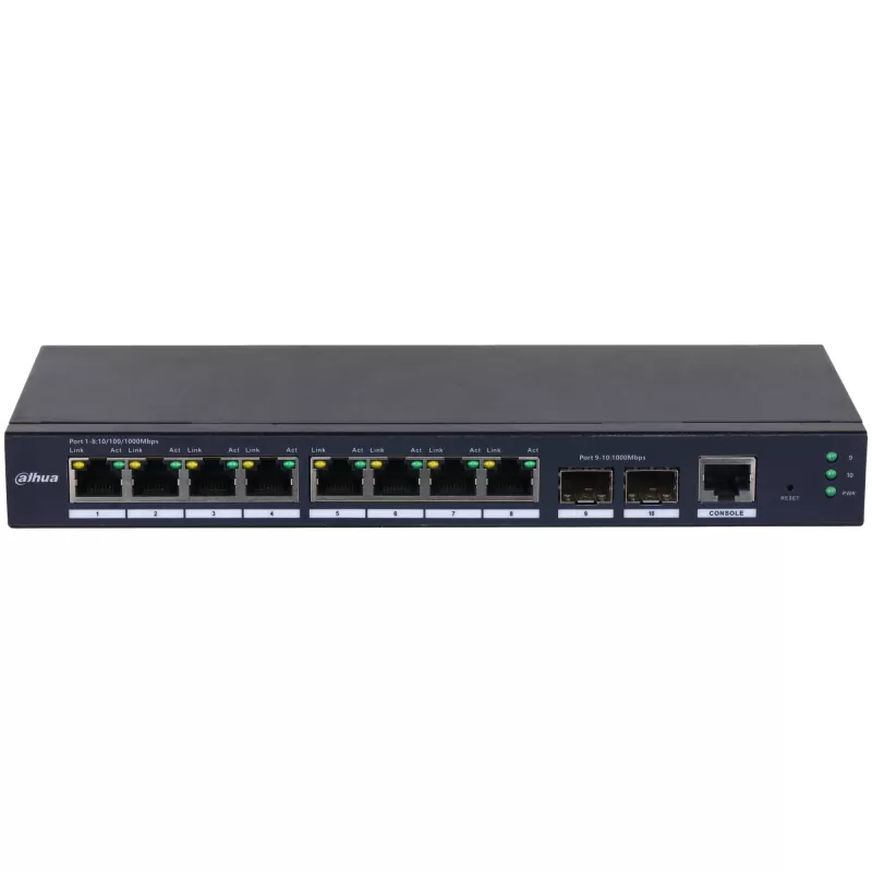 Dahua Technology SG4010-2F Zarządzalny przełącznik L2 Gigabit Ethernet (10/100/1000) Czarny