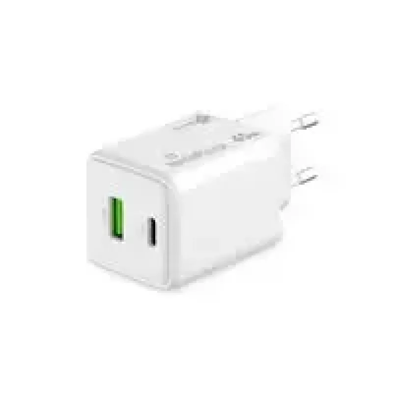 MediaRange MRMA113-2 USB-C 45W AC ładowarka sieciowa do smartfonów i tabletów, biała, wejście 100–240 V