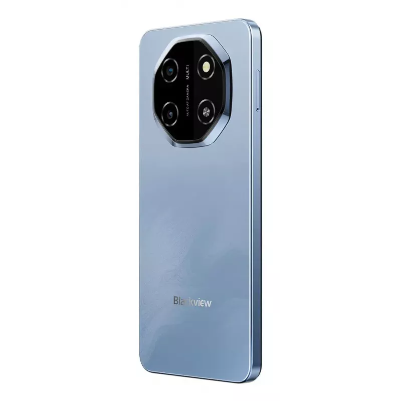 Smartphone BLACKVIEW SHARK 6 — 6.88 cala (17,5 cm), Unisoc T8100 2 GHz, 4 GB RAM, 128 GB, podwójny aparat 16 MP, 5000 mAh, Android 15, hybrydowy Dual SIM, niebieski