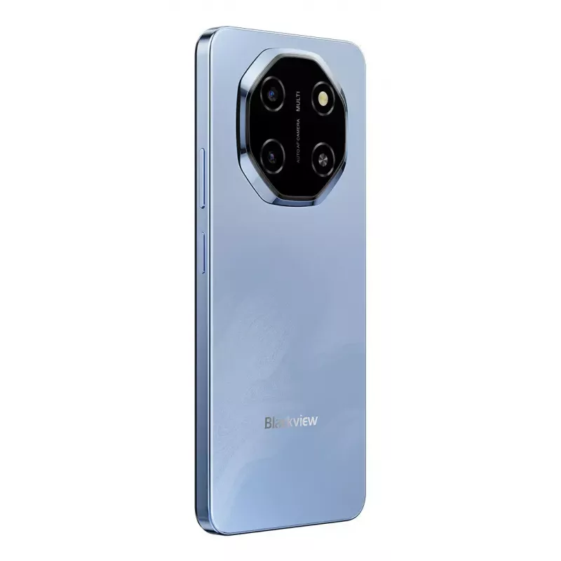 Smartphone BLACKVIEW SHARK 6 — 6.88 cala (17,5 cm), Unisoc T8100 2 GHz, 4 GB RAM, 128 GB, podwójny aparat 16 MP, 5000 mAh, Android 15, hybrydowy Dual SIM, niebieski